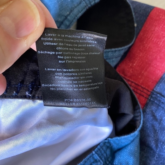 O'Neill Men's Blue Red White Board Shorts Size 32 - Picture 8 of 13